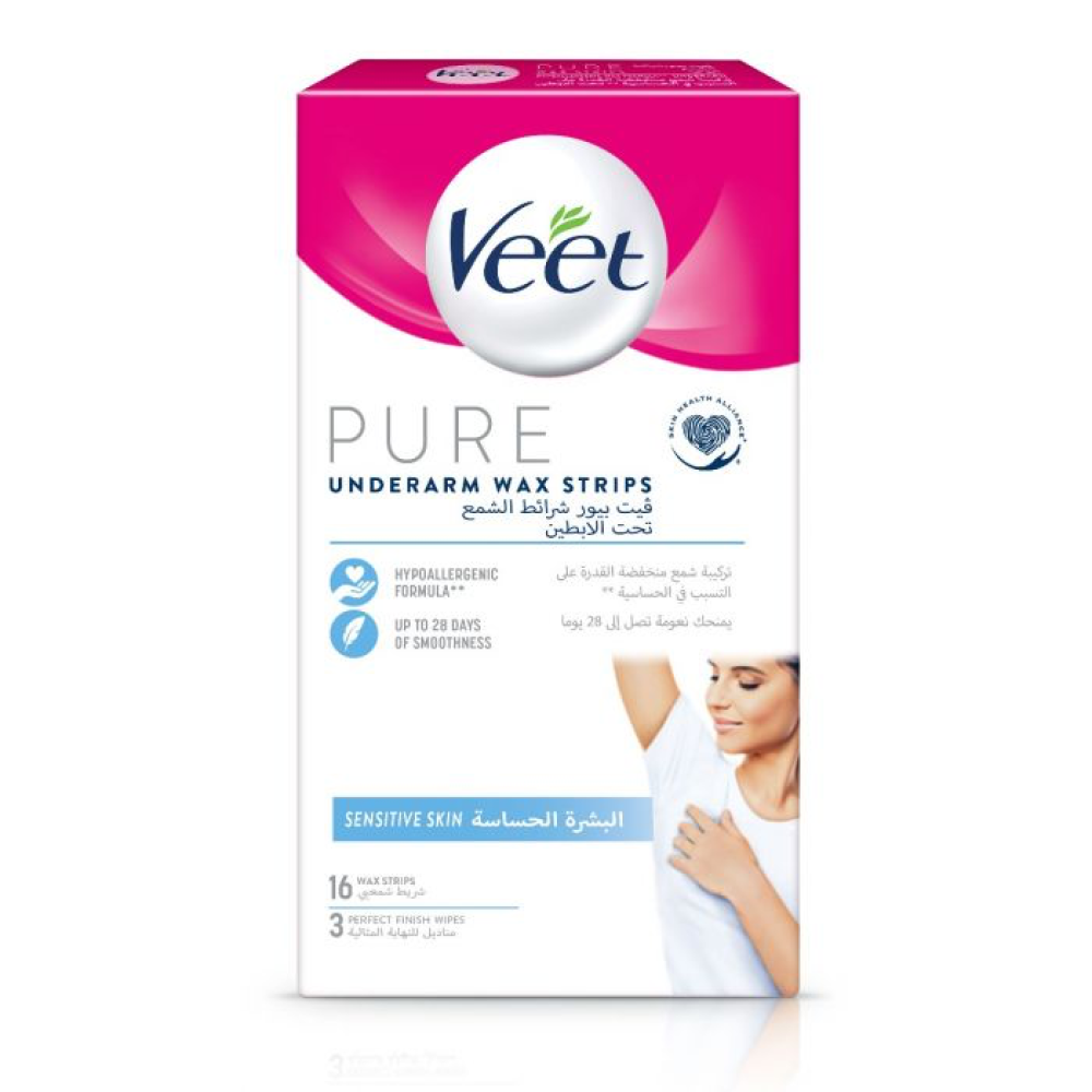 Veet Pure Underarm Strips 16 Pieces