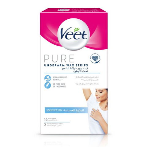 Veet Pure Underarm Strips 16 Pieces