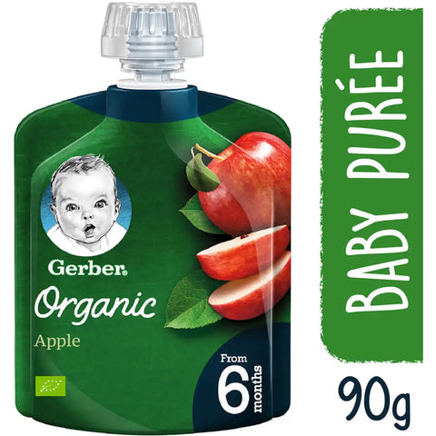 Gerber Organic Baby Food Apple 90 Gm +6 Months