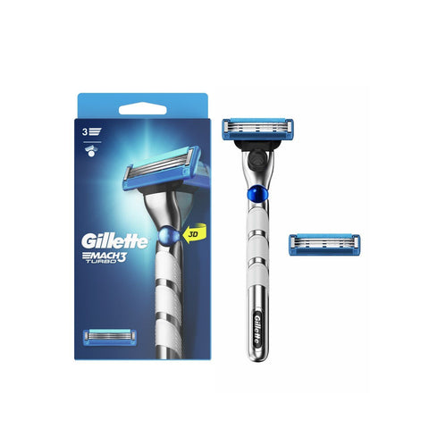 Gillette Mach 3 Turbo 3D Razor 2 Blades