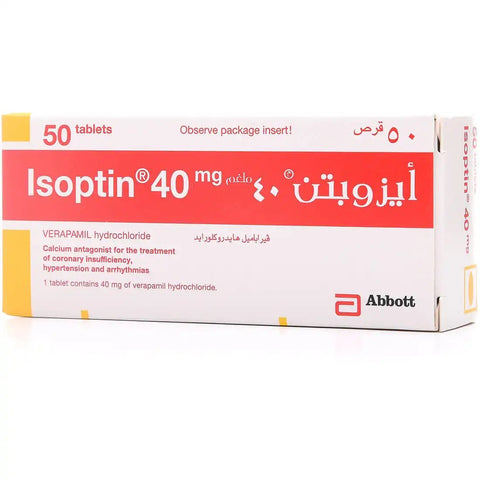 Isoptin 40 mg 50 tablets