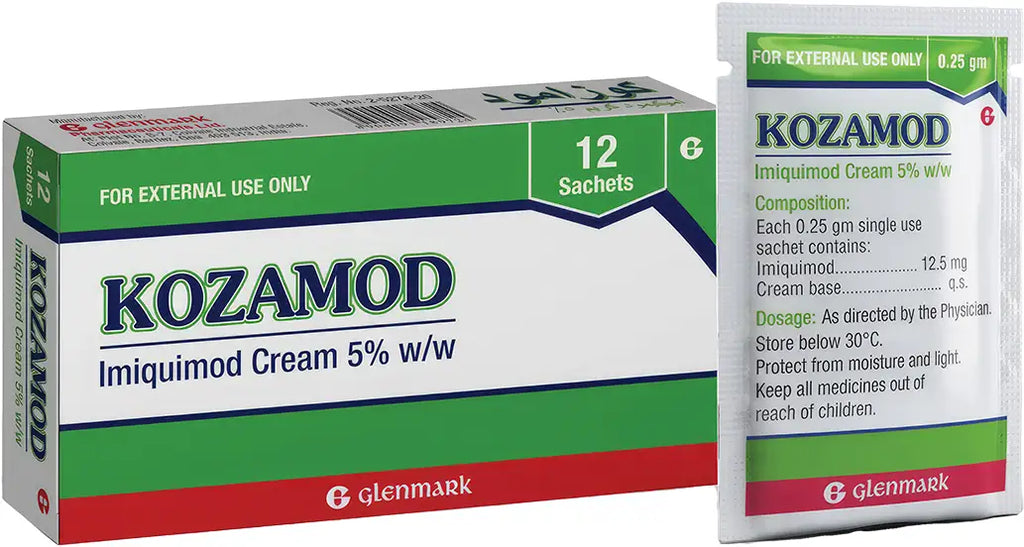 Kozamod 5% Cream 12 Sachets