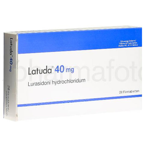 Latuda 40 Mg 28 Tablets