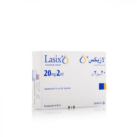 Lasix 20mg/2ml 5 Ampoules