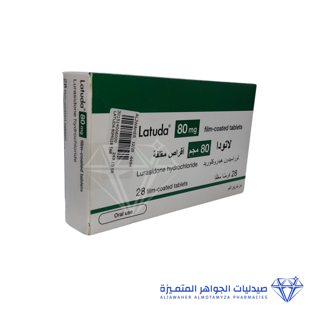 Latuda 80Mg - 28 Tablets