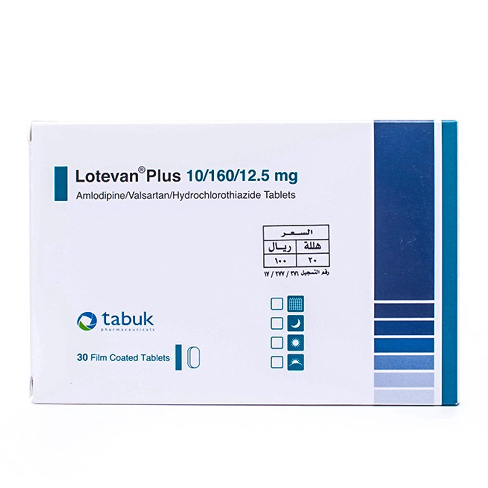 Lotevan Plus 12.5/160/10 Mg 30 Tablets