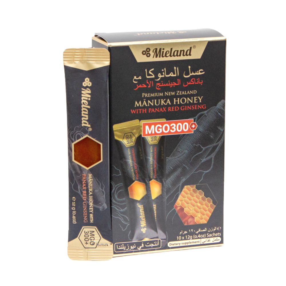 Manuka Honey With Panax Red Ginseng 10 Sachets Of 12 Grams