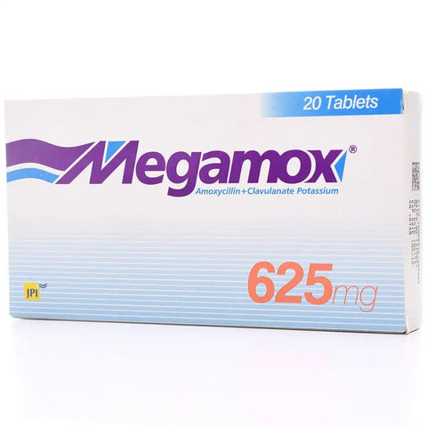 Megamox 625 Mg 20 Tablets