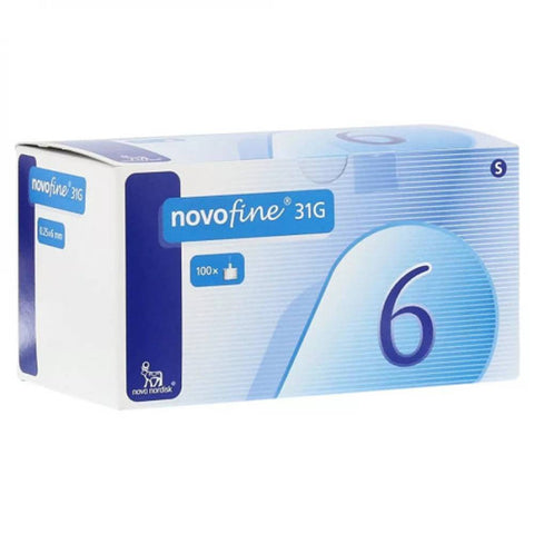 Novofine insulin pentips 6mm 100 tips