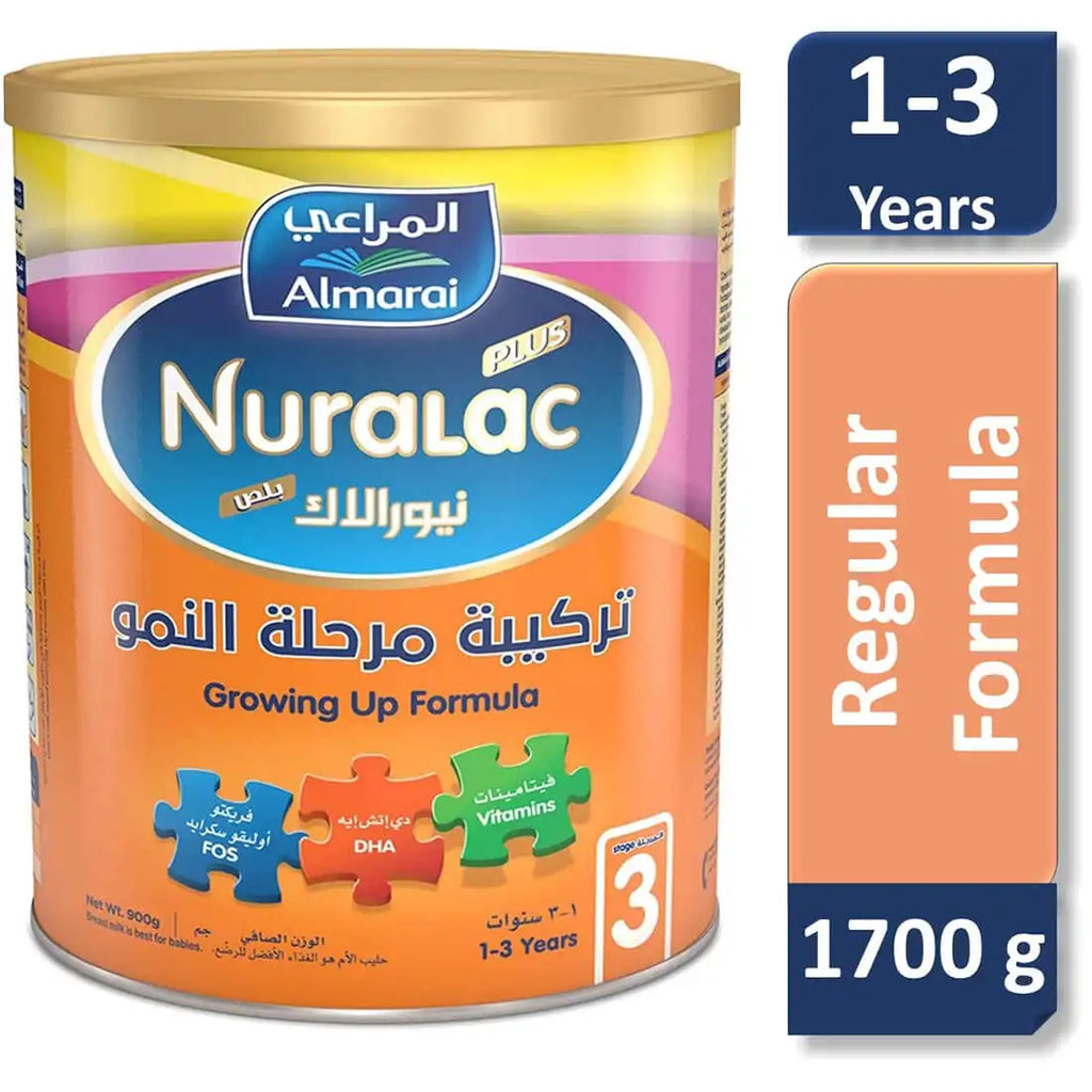 Nuralac Plus Milk (3) Growing Up 1700 Gm