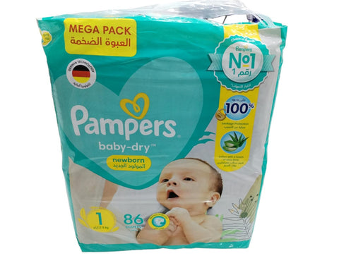 Pampers No. 1 Jumbo 86 Pcs