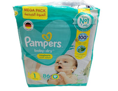 Pampers No. 1 Jumbo 86 Pcs