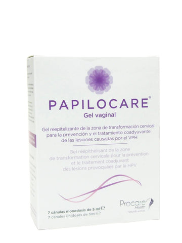 Papilocare vaginal gel 7 pieces * 5 ml