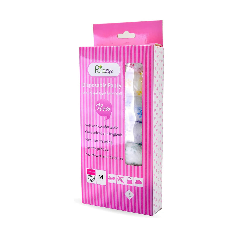 Pure Life Menstrual Panties, Size M, 7 Pieces