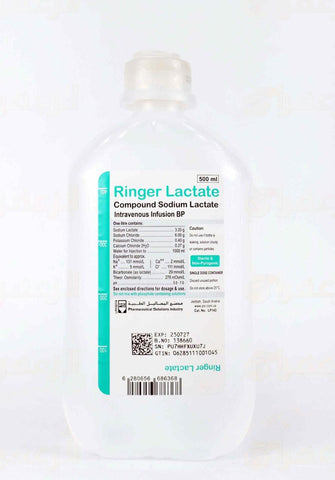 RINGER LACTATE 500ML INFUSION