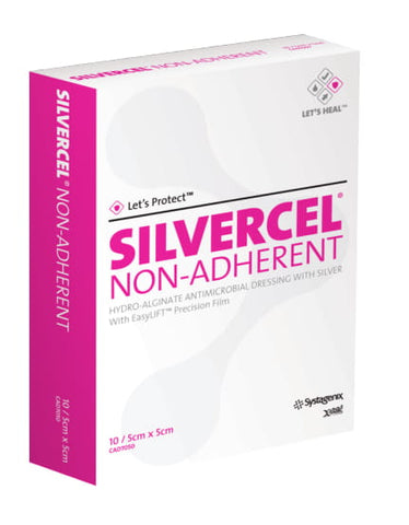 Silvercel Non-Adherent Alginate Dressing 5 Cm X 5 Cm 1 Pcs