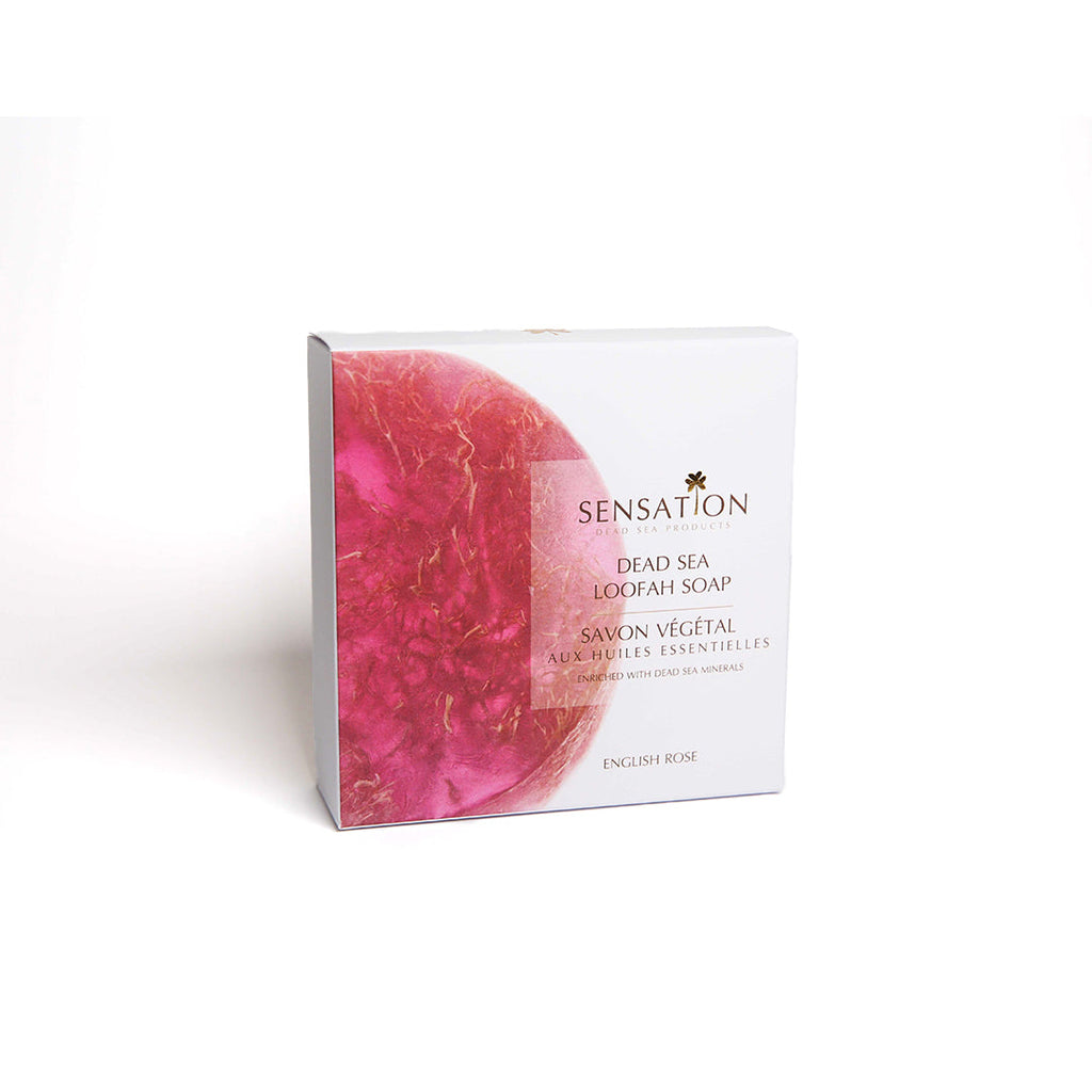 Sensation Dead Sea Loofah Soap With English Rose 240 G