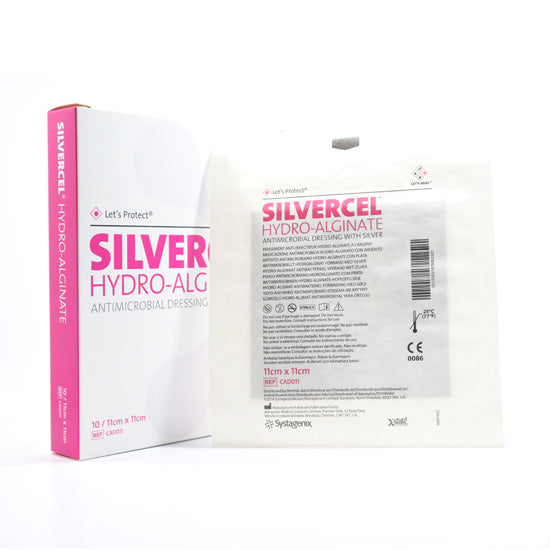 SILVERCEL NON-ADHERENT ALGINATE DRESSING 11 CM X 11 CM 1 PCS