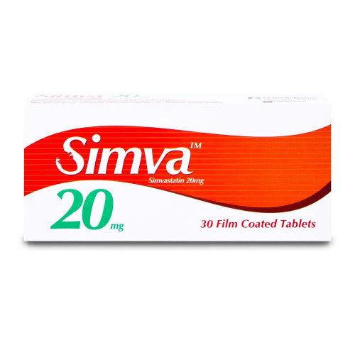 Simva 20 mg 30 tablets