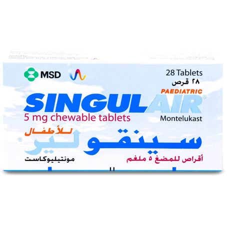 Singulair-Paediatric 5 mg Chewable Tablet 28pcs