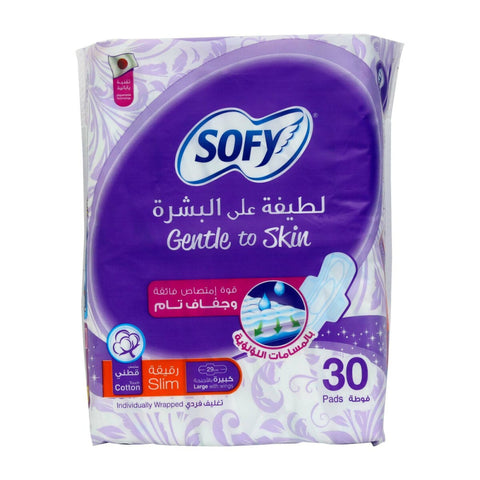 Sofy Slim Gentle On Skin Large - 30 Pcs