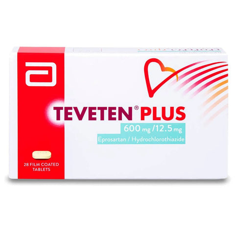 TEVETEN PLUS 600/12.5MG 28 TAB