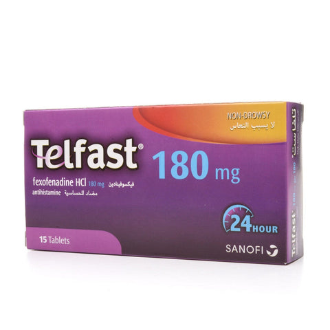 Telfast 180 Mg 15 Tablets