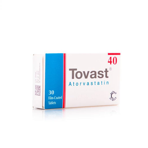 Tovast 40 Mg 30 Tablets