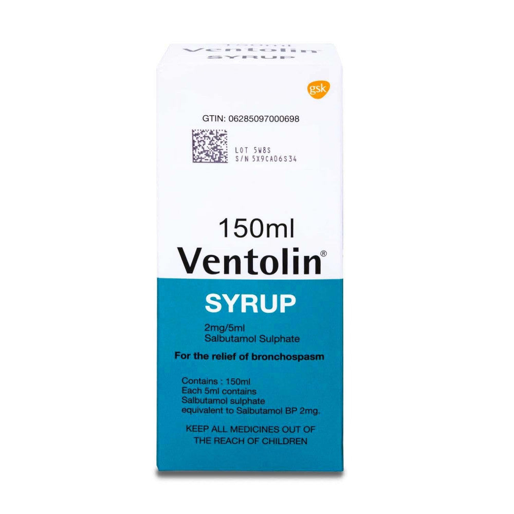 VENTOLINE SYRUP 2MG*5ML 150ML