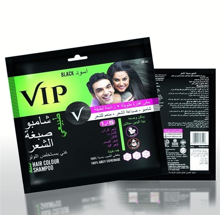 Vip Hair Colour Shampoo Natural Black 40 Ml