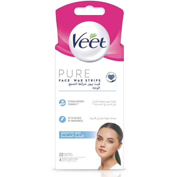 Veet Pure Face Strips 20 Pieces