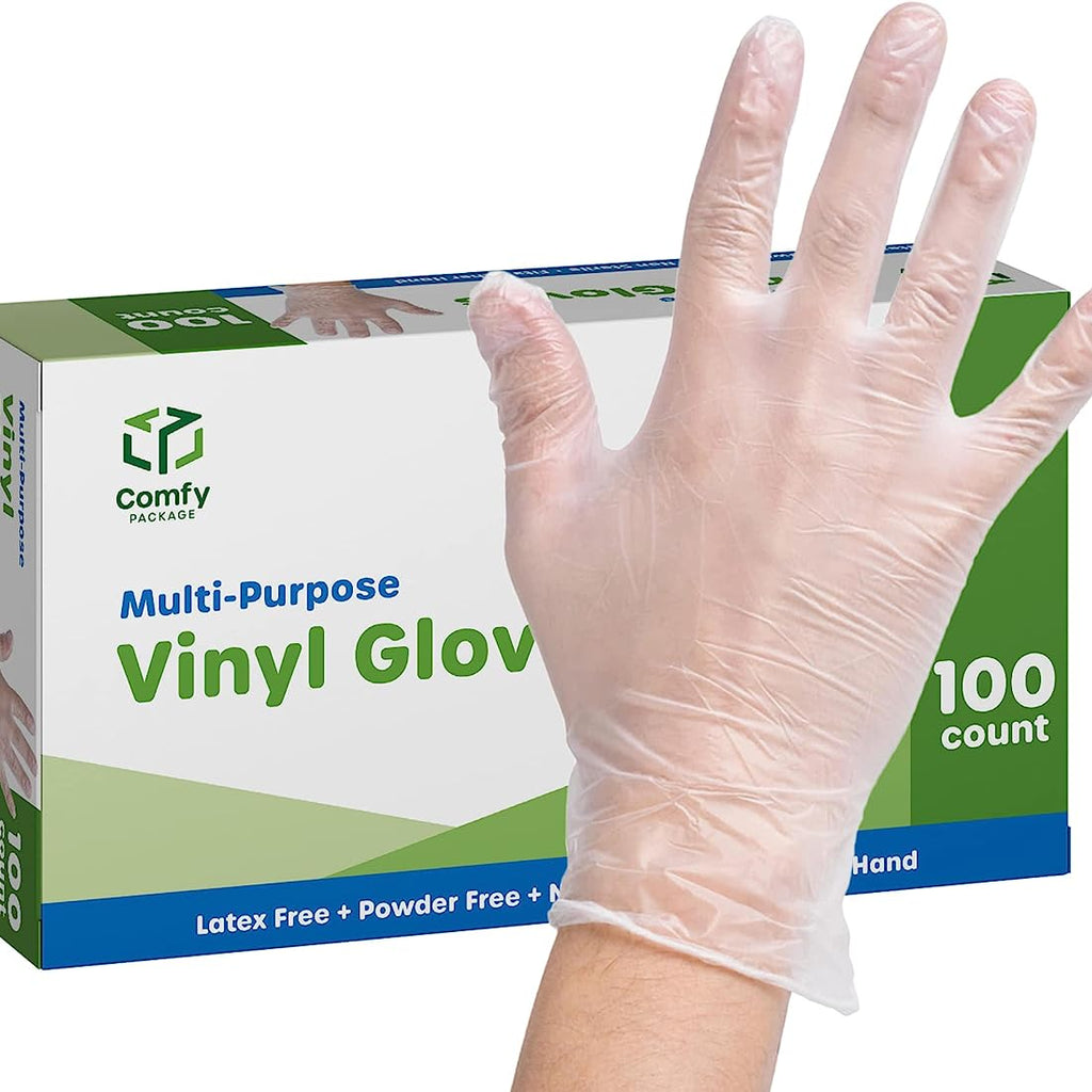 Vinyl Gloves Without Powder Large