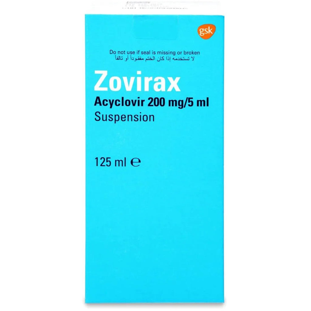 Zovirax 200Mg/5Ml Suspension 125Ml