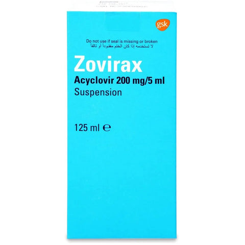 Zovirax 200Mg/5Ml Suspension 125Ml