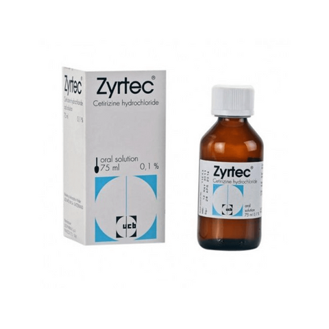 Zyrtec 0.1% Syrup 75Ml