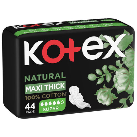 Natural Maxi Thick Kotex - Super 44Pads