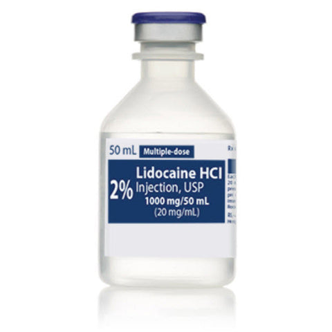 Lidocaine Hydrochloride 2% Injection 50Ml