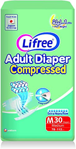 Lifree Size M Adult Diapers - 30 Diapers