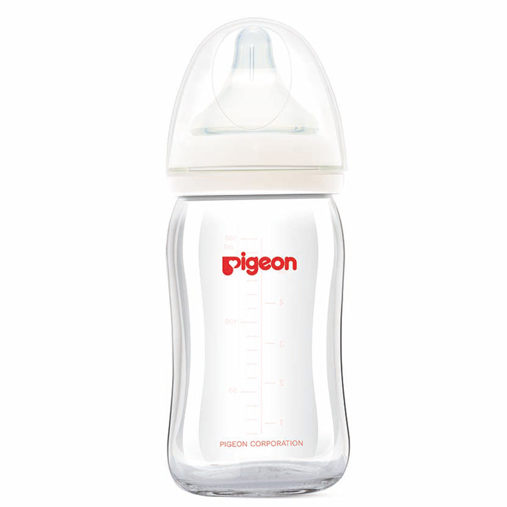 Pigeon Soft Touch Glass Feeding Bottle - 160 Ml