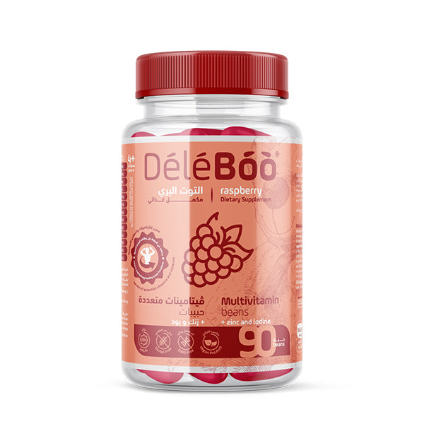 Raspberry Chewable Tab +4 Years 90 Pcs Deleboo