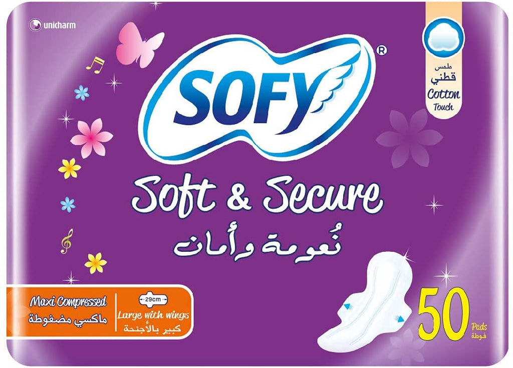 Sofy Soft & Secure Sanitary Pads - 50 Pads