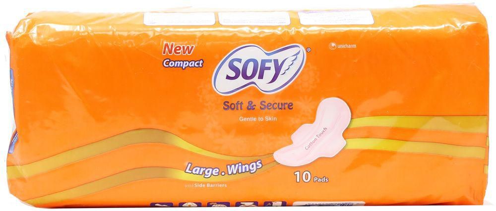 Sofy Large Wings Sanitary Pads - 10 Pads