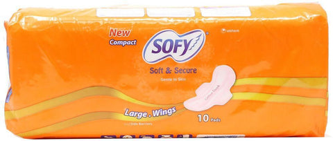 Sofy Large Wings Sanitary Pads - 10 Pads