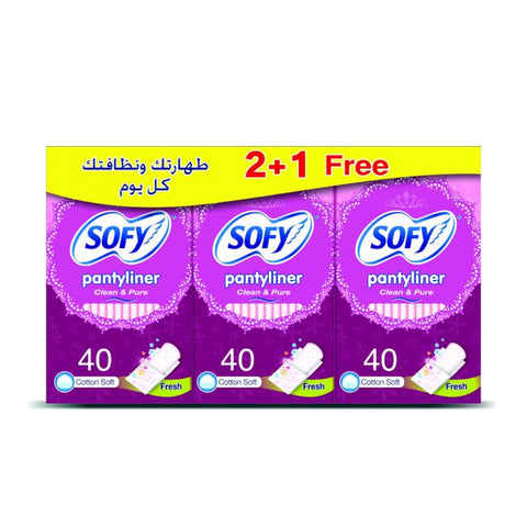 Sofy Pantyliner Scented (2+1) - 40 Pads