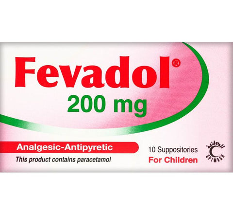 Fevadol 200 mg 10 Suppositories