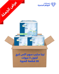 تينا سليب سوبر  اكس لارج كرتون 3 عبوات 28 قطعة العبوة