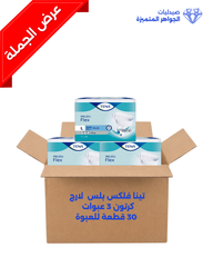 TENA FLEX PLUS LARGE BOX 3 PACK X  30PCS