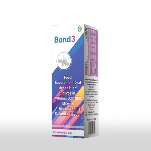 Bond 3 Vitamin D3 (1000 IU) 30 ml - Drops