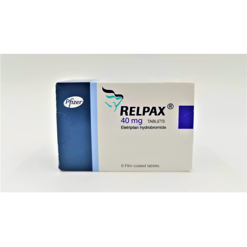 Relpax 40 mg, for migraine, 6 tablets
