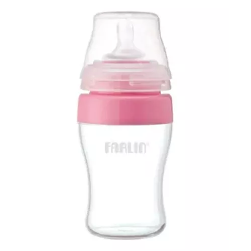 Farlin silicone nipple for cleft palate pink 150 ml
